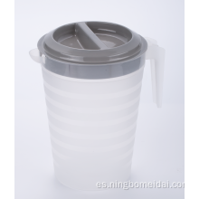 Jarra de agua plástica 4L con 4pcs bebiendo taza